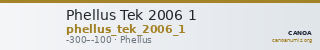 Phellus Tek 2006 1 — CANOA