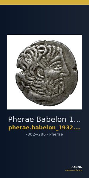 Pherae Babelon 1932 606 — CANOA
