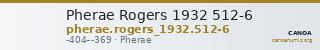Pherae Rogers 1932 512-6 — CANOA