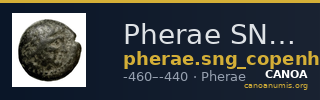 Pherae SNG Copenhagen Pherae 234 — CANOA