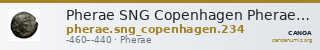 Pherae SNG Copenhagen Pherae 234 — CANOA