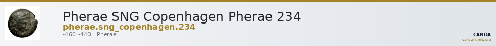 Pherae SNG Copenhagen Pherae 234 — CANOA