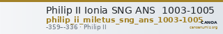 Philip II Ionia SNG ANS  1003-1005 — CANOA