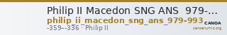 Philip II Macedon SNG ANS  979-993 — CANOA