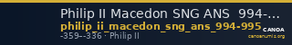 Philip II Macedon SNG ANS  994-995 — CANOA