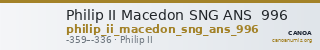 Philip II Macedon SNG ANS  996 — CANOA