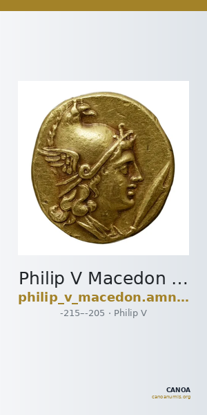 Philip V Macedon AMNG III.2 1 — CANOA