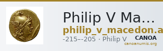 Philip V Macedon AMNG III.2 1 — CANOA