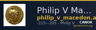 Philip V Macedon AMNG III.2 1 — CANOA