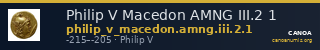 Philip V Macedon AMNG III.2 1 — CANOA