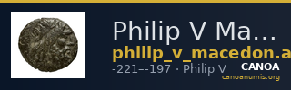 Philip V Macedon AMNG III.2 11 — CANOA