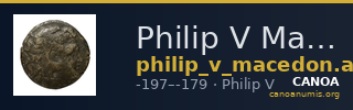 Philip V Macedon AMNG III.2 12 — CANOA