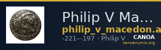 Philip V Macedon AMNG III.2 13-14 — CANOA