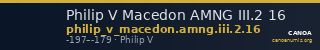 Philip V Macedon AMNG III.2 16 — CANOA