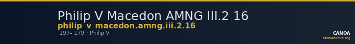 Philip V Macedon AMNG III.2 16 — CANOA