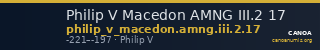Philip V Macedon AMNG III.2 17 — CANOA