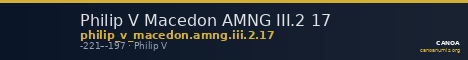 Philip V Macedon AMNG III.2 17 — CANOA
