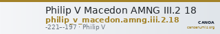 Philip V Macedon AMNG III.2 18 — CANOA