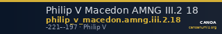 Philip V Macedon AMNG III.2 18 — CANOA