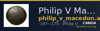 Philip V Macedon AMNG III.2 2 — CANOA
