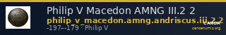 Philip V Macedon AMNG III.2 2 — CANOA
