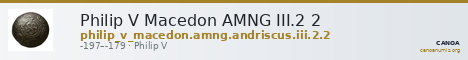 Philip V Macedon AMNG III.2 2 — CANOA