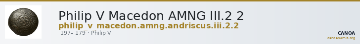 Philip V Macedon AMNG III.2 2 — CANOA