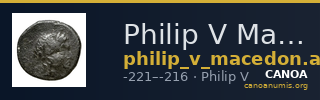 Philip V Macedon AMNG III.2 2 — CANOA