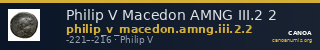 Philip V Macedon AMNG III.2 2 — CANOA