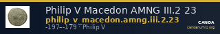 Philip V Macedon AMNG III.2 23 — CANOA