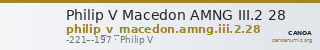 Philip V Macedon AMNG III.2 28 — CANOA
