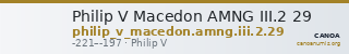 Philip V Macedon AMNG III.2 29 — CANOA