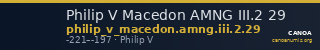 Philip V Macedon AMNG III.2 29 — CANOA