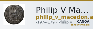 Philip V Macedon AMNG III.2 3 — CANOA