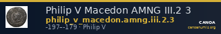 Philip V Macedon AMNG III.2 3 — CANOA