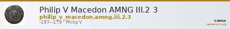 Philip V Macedon AMNG III.2 3 — CANOA