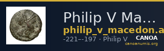 Philip V Macedon AMNG III.2 30 — CANOA
