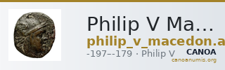Philip V Macedon AMNG III.2 31 — CANOA