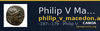 Philip V Macedon AMNG III.2 31 — CANOA