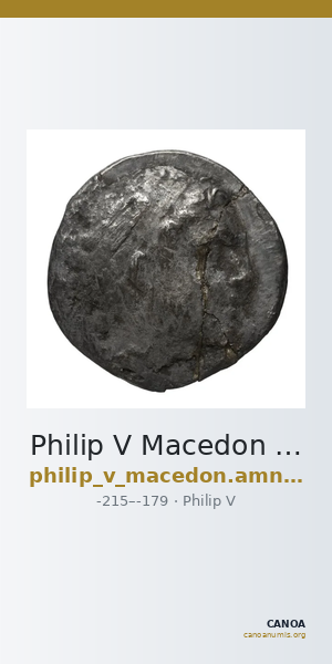 Philip V Macedon AMNG III.2 4-6 — CANOA