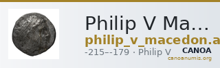 Philip V Macedon AMNG III.2 4-6 — CANOA