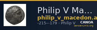 Philip V Macedon AMNG III.2 4-6 — CANOA