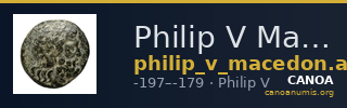 Philip V Macedon AMNG III.2 7 — CANOA