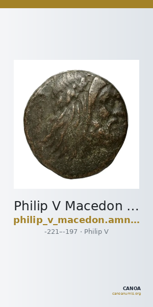 Philip V Macedon AMNG III.2 8-9 — CANOA