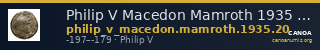 Philip V Macedon Mamroth 1935 20 — CANOA