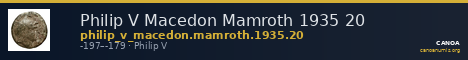 Philip V Macedon Mamroth 1935 20 — CANOA