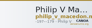 Philip V Macedon Mamroth 1935 22 — CANOA