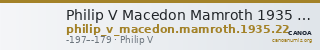 Philip V Macedon Mamroth 1935 22 — CANOA