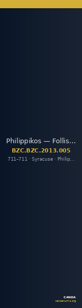 Philippikos — Follis (Syracuse, 711) — CANOA
