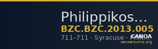 Philippikos — Follis (Syracuse, 711) — CANOA